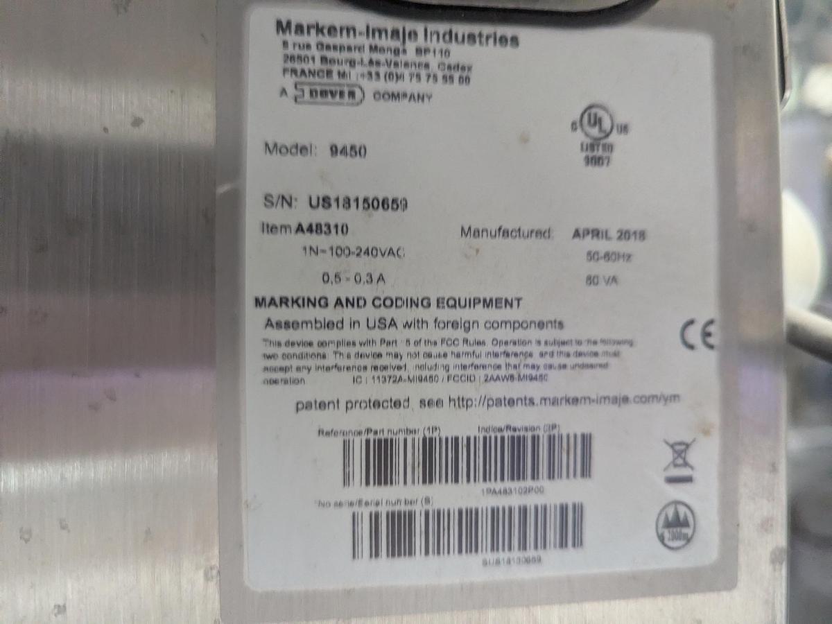 Used Markem-Imaje Date Coder