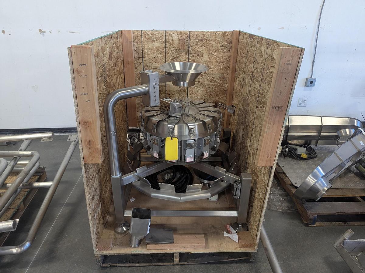 Used Weighpack Primo 14 Head Scales with Platform and PreCheq Analyzer