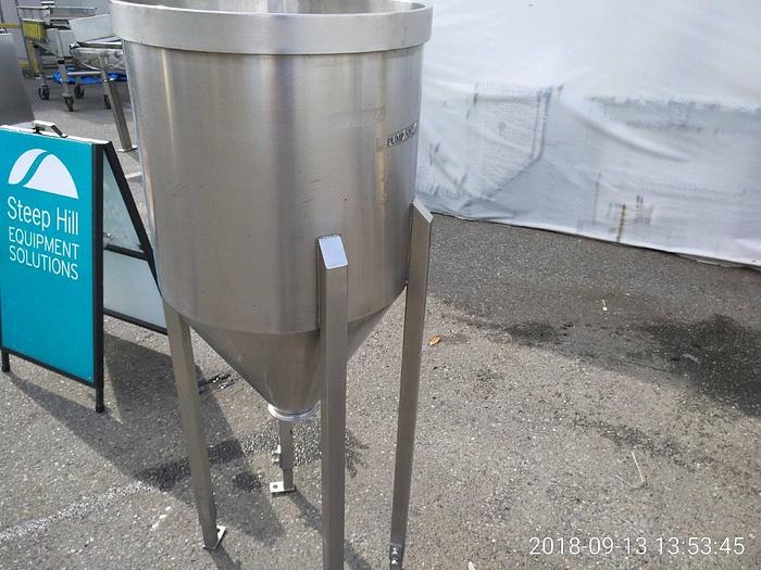 Used 35 Gallon Cone Bottom Vertical Tank