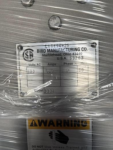 Used Biro 3334 Band Saw