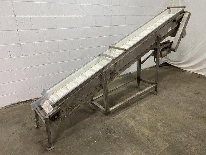 Used 20° Incline Cleated Conveyor