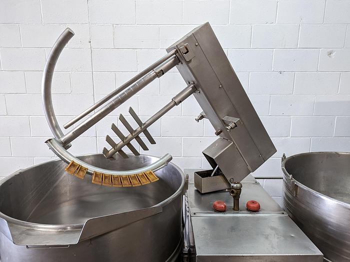 Used Cleveland TMKDL-80T Steam-Jacketed Twin Kettles