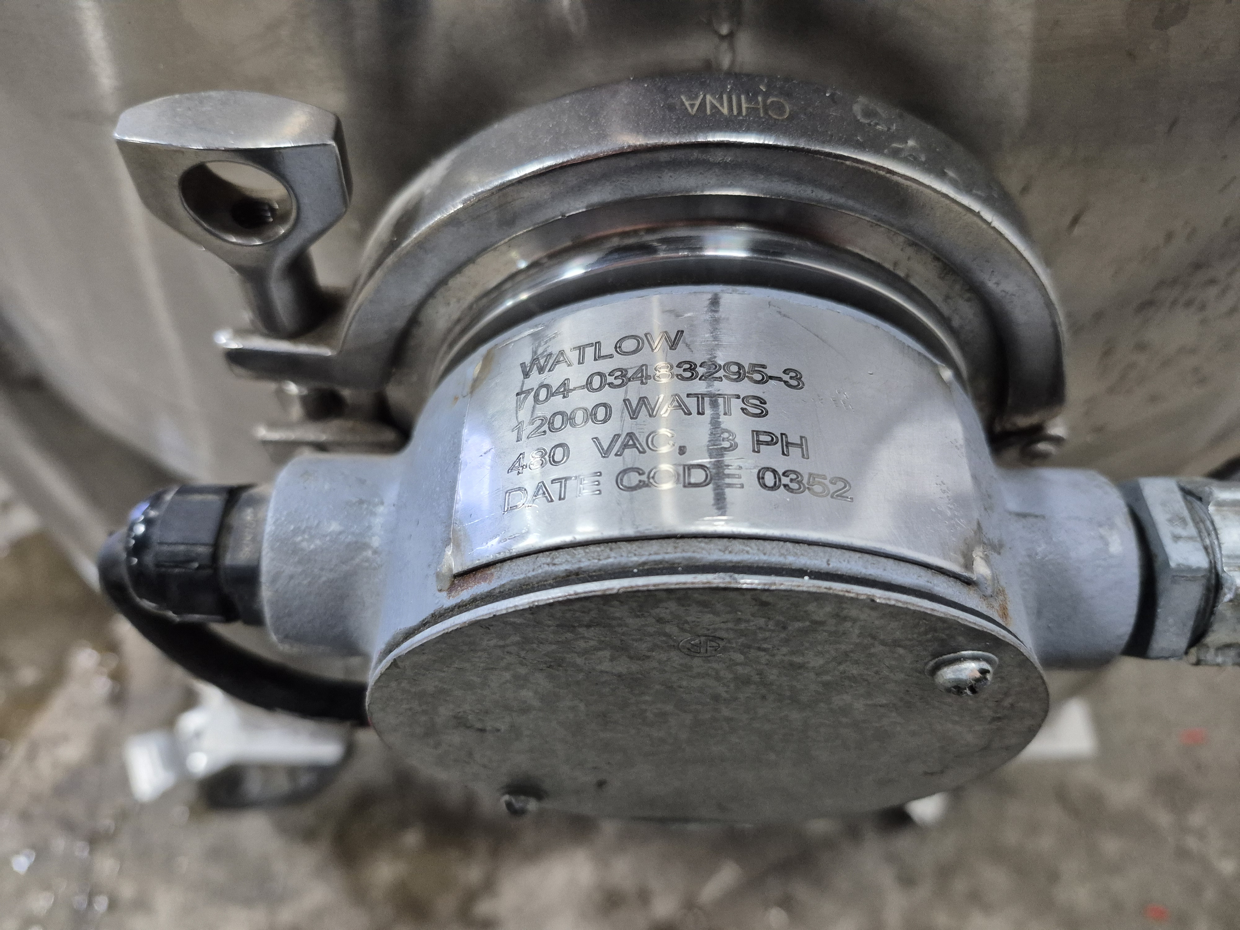 Used SS 100 Gallon Tank w/ Immersion Heater