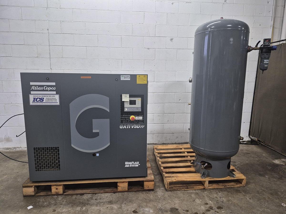 Used Atlas Copco GA11VSD Air Compressor