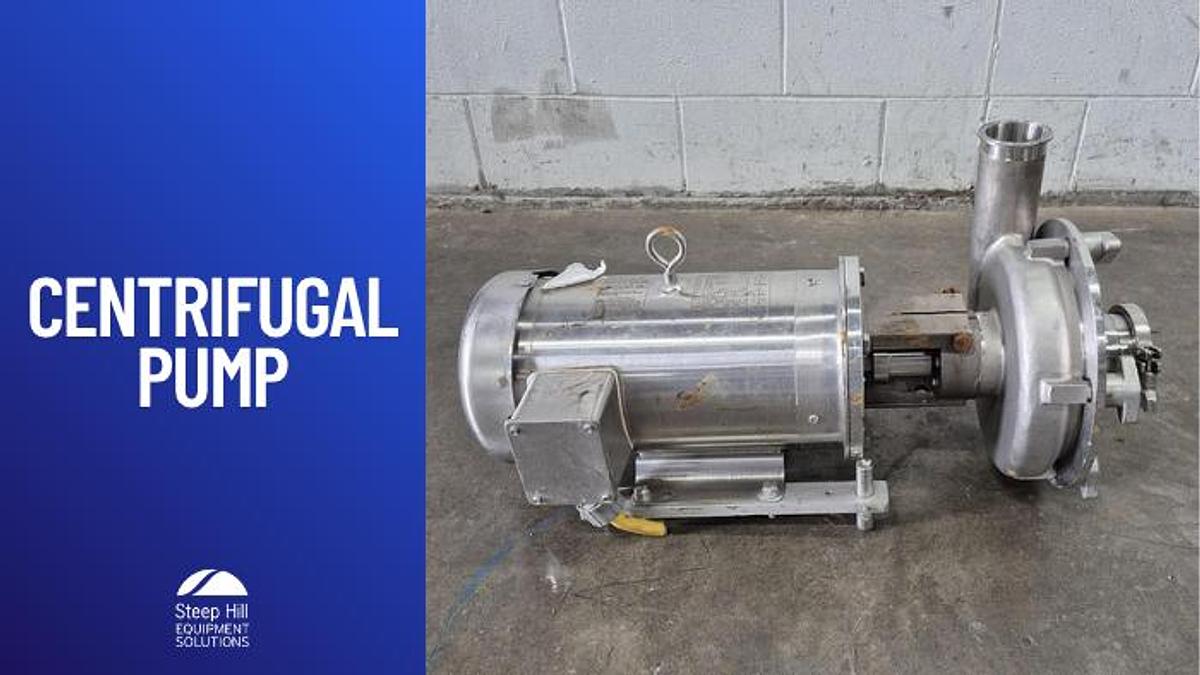 Used Ampco Centrifugal Pump with 5 HP Motor