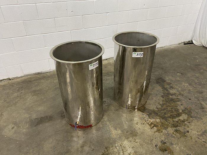 Used SS 30 Gallon Holding Tanks