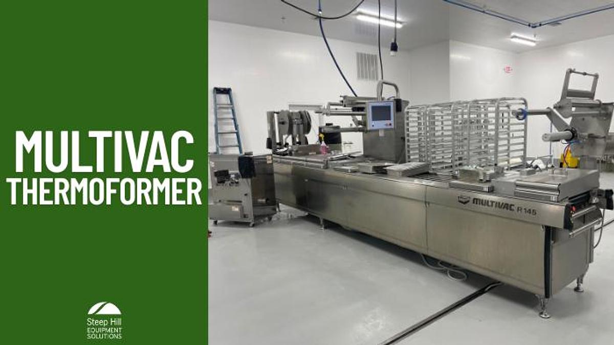 Used MULTIVAC R145 Thermoforming Packaging Machine