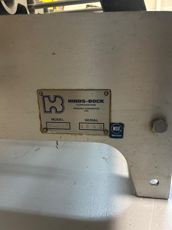 Used Hinds-Bock 5P-08WT Tabletop Depositor