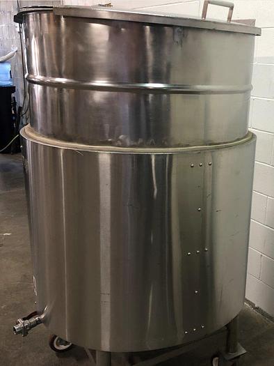 Used 200 Gallon Jacketed SS Tank with Heater