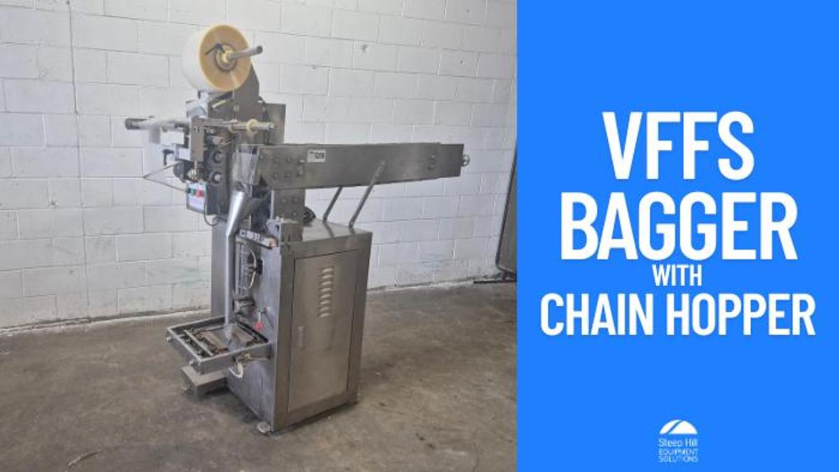 Used Automatic Vertical Packaging Machine with Chain Hopper