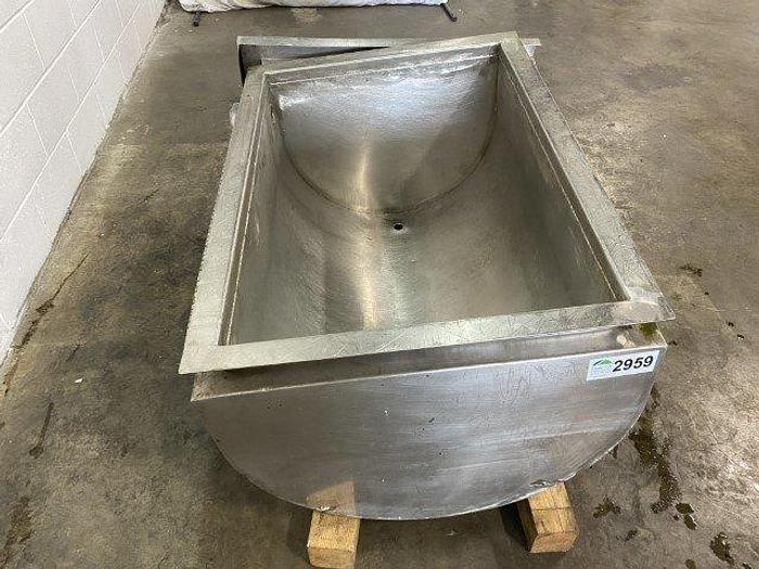 Used Jacketed Half-Cylinder Tank
