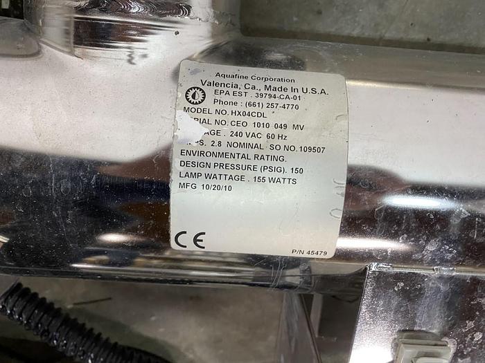 Used Aquafine UV Disinfection Unit