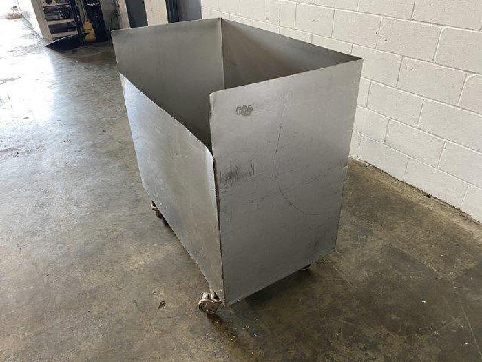 Used Rolling SS Ingredient Bin