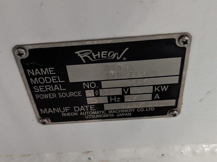 Used Rheon CU100 Turn Table 2