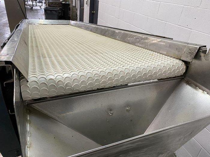 Used 11' L Crescent-Top Incline Conveyor