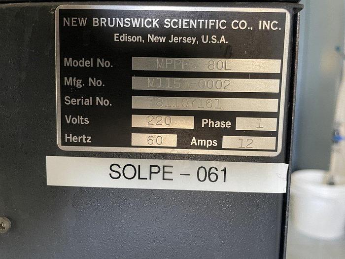 Used NBS 80L Bioreactor & Fermentor