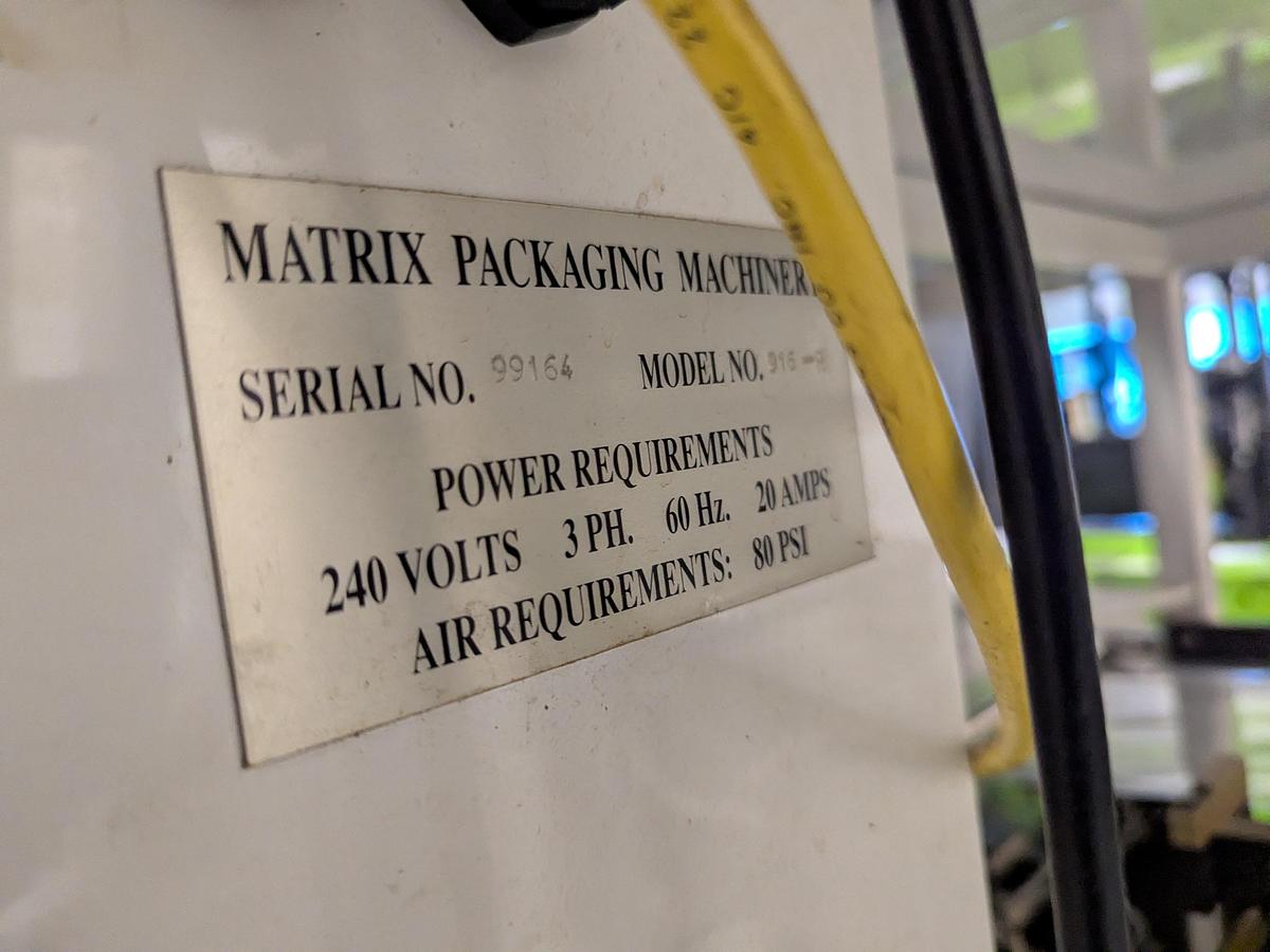 Used Matrix 916R Bagger with Platform and 10 Head Scale