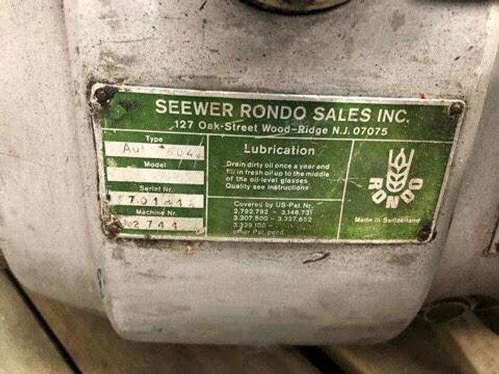 Used Seewer Rondo AUT 604 Dough Sheeter