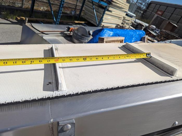 Used 14'L Cleated Incline Conveyor