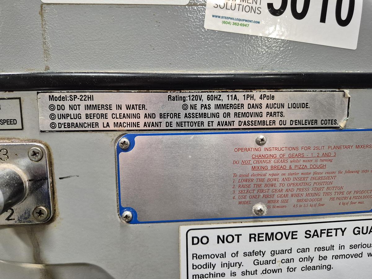 Used Spar SP-22HI 24 Quart Planetary Mixer