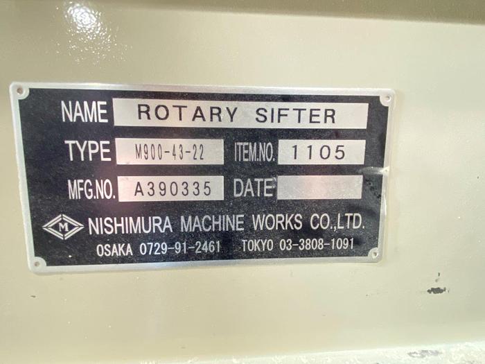 Used Nishimura M900 Rotary Sifter