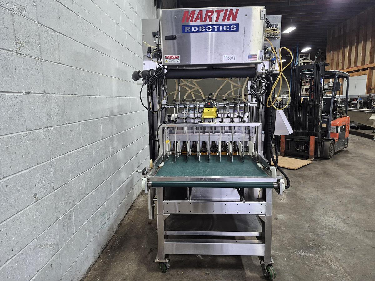 Used Martin Robotics 8 Shooter Bottle Filler
