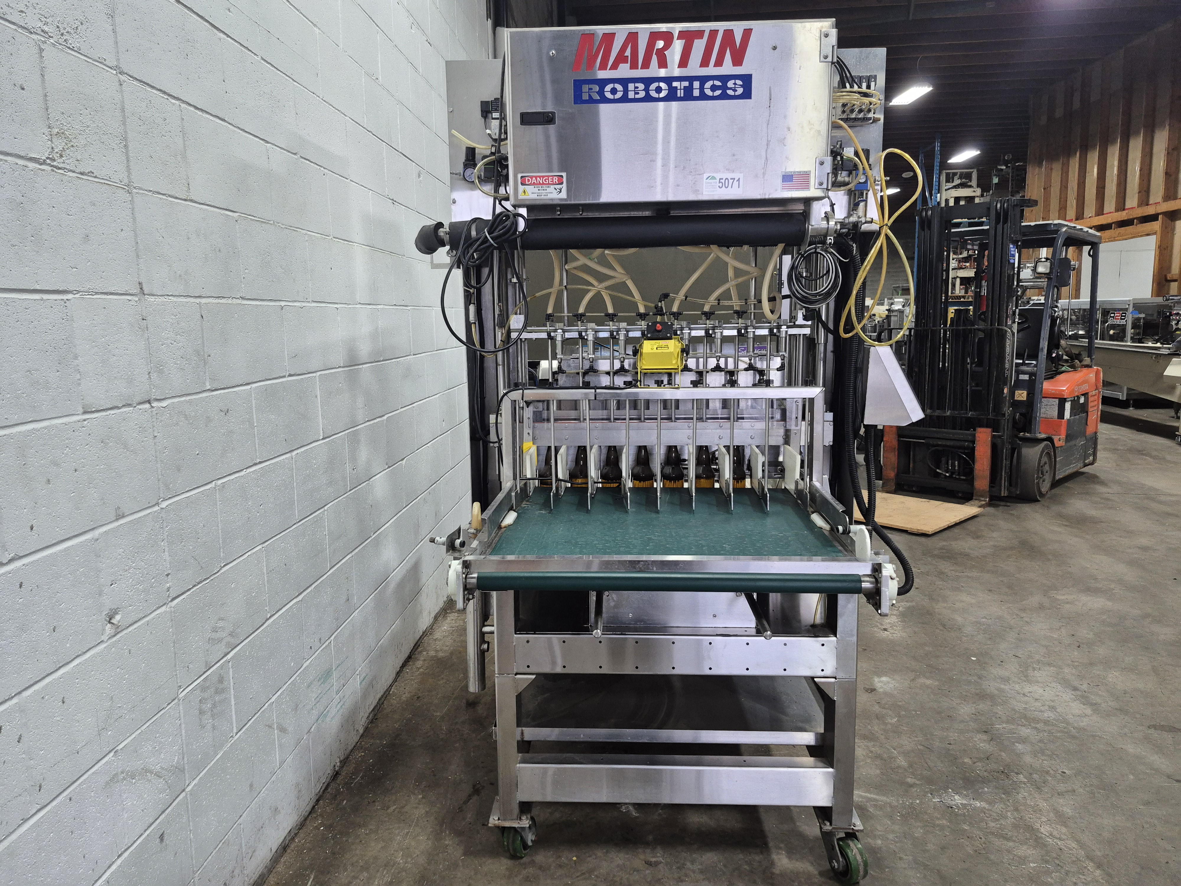 Used Martin Robotics 8 Shooter Bottle Filler