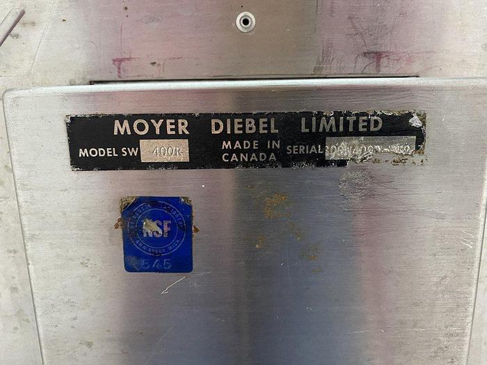 Used Moyer Diebel SW400R Glass Washer