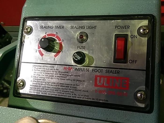 Used Uline H-86 Foot Pedal Bag Sealer