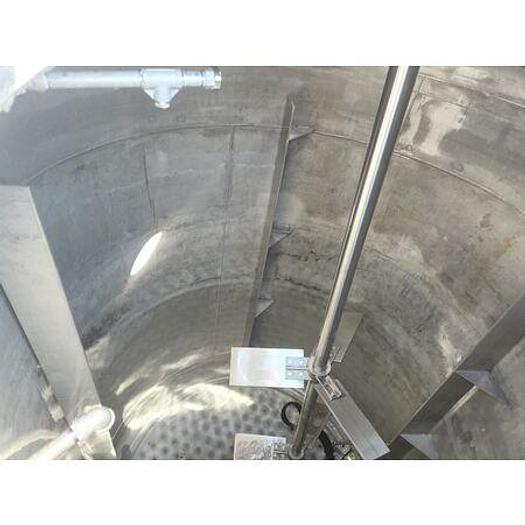 Used Dimple Jacketed Reactor Tank with Agitation