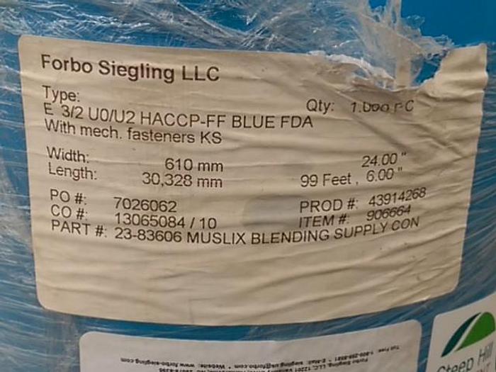 Used Blue Conveyor Belts (3.5 Rolls Available)