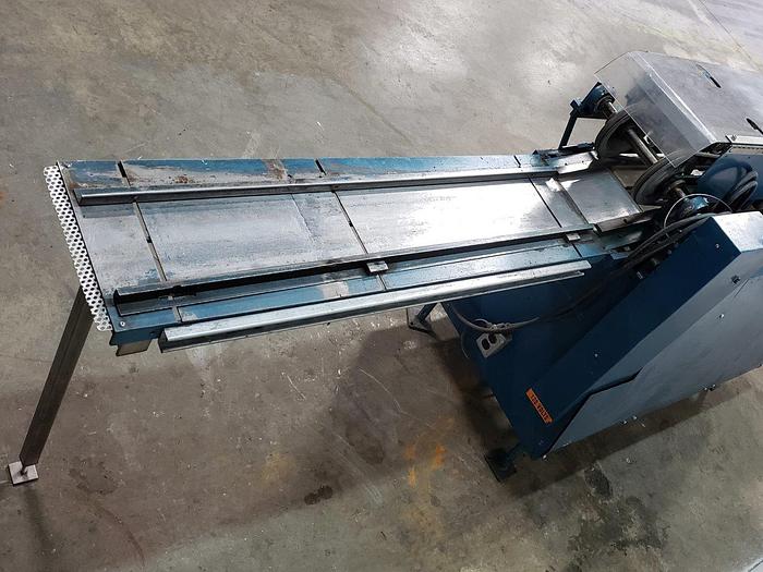 Used Mateer-BURT Roll-Thru Hot Glue Wrap Labeller