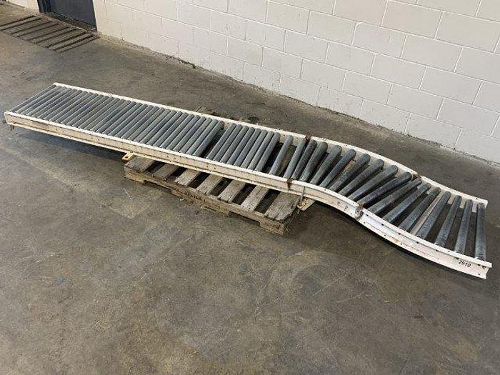 Used 11' Curved Roller Conveyor