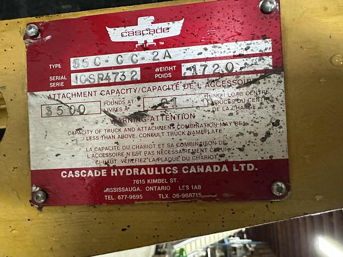 Used Cascade 55C-CC-2A Carton Clamp