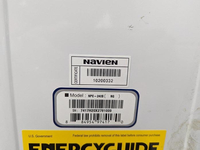 Used Navien NPE-240S Tankless Water Heater