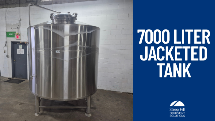 Used Sidmac 7000 Liter Jacketed Tank 