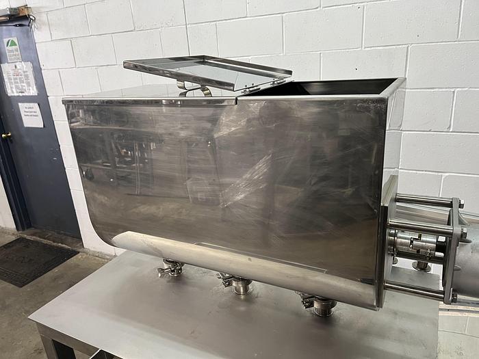 Used SeaPro 3 Lane Piston Depositor with Agitated Hopper