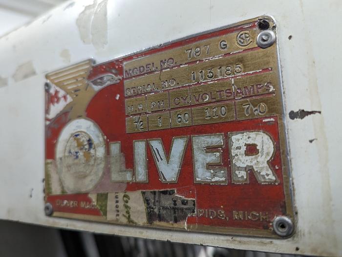 Used Oliver 797G Gravity Feed Bread Slicer