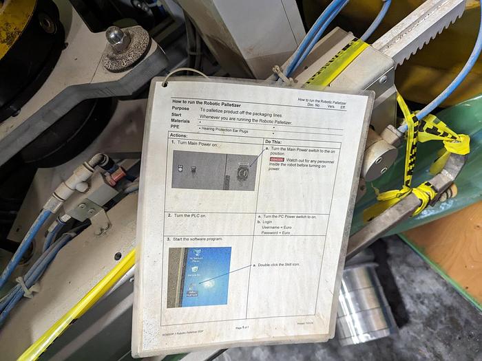 Used KUKA KR 180-2 PA Robotic Palletizer