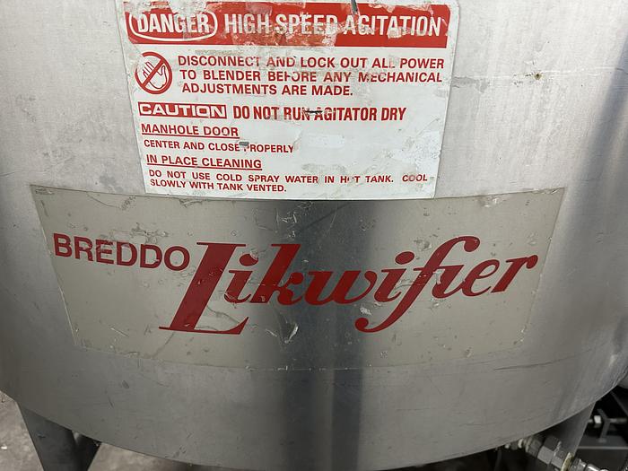 Used Breddo LORWWSS 100 Gal Likwifier