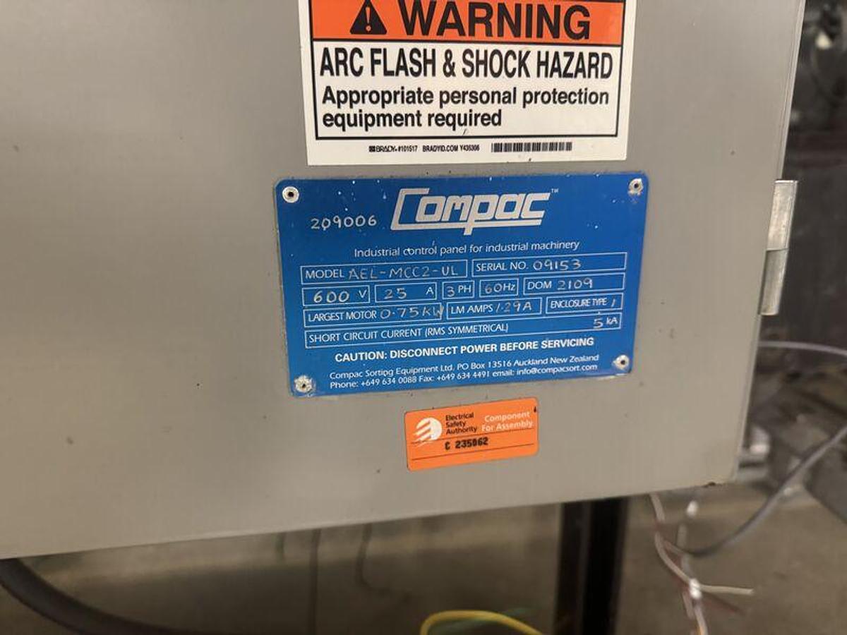 Used Compac InVision 5000c Optical Sorting & Grading System