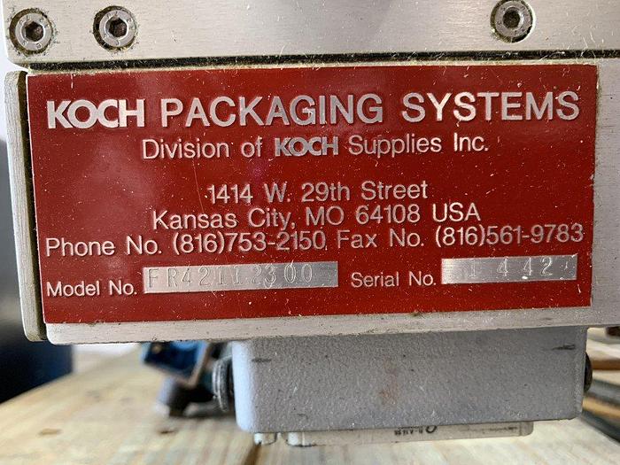 Used Koch FR4211 Crossweb Labeller