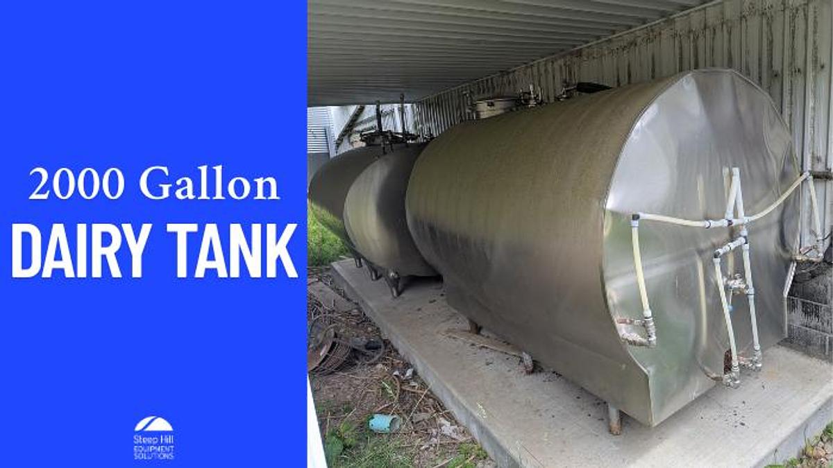 Used 2000 Gallon Dairy Tank