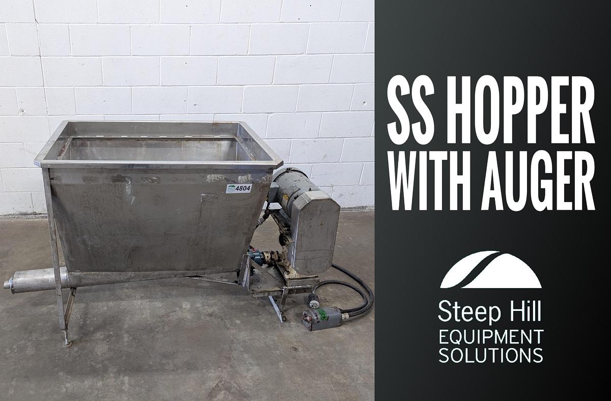 Used SS Hopper with Auger
