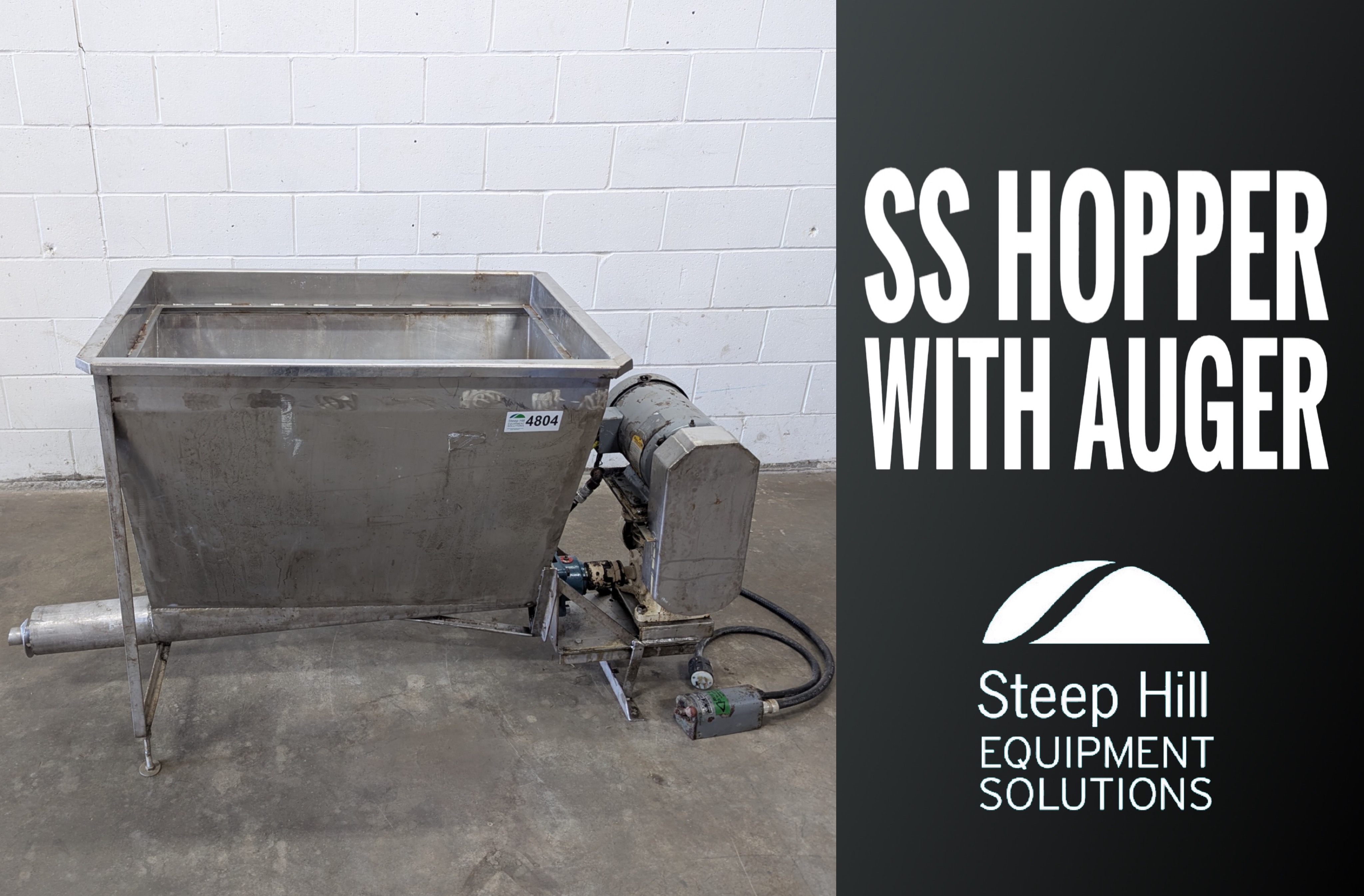 Used SS Hopper with Auger