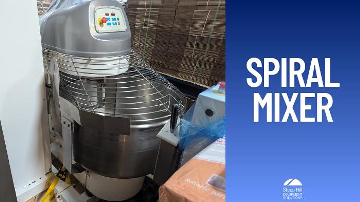 Used Esmach 160 Self-Dumping Spiral Mixer
