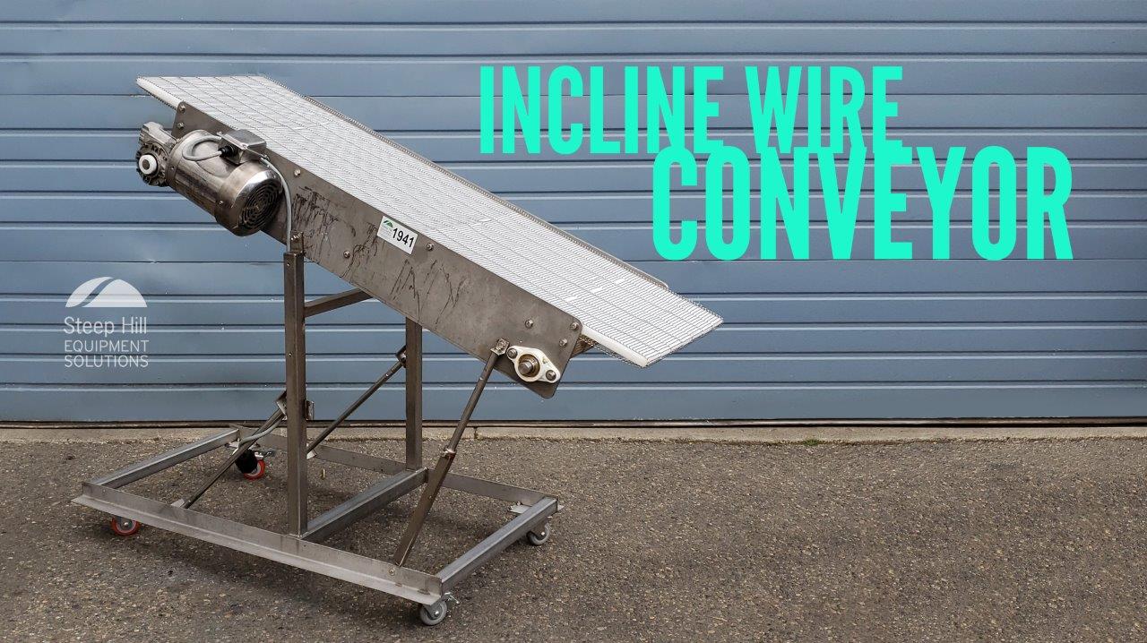 Used Incline Wire Conveyor