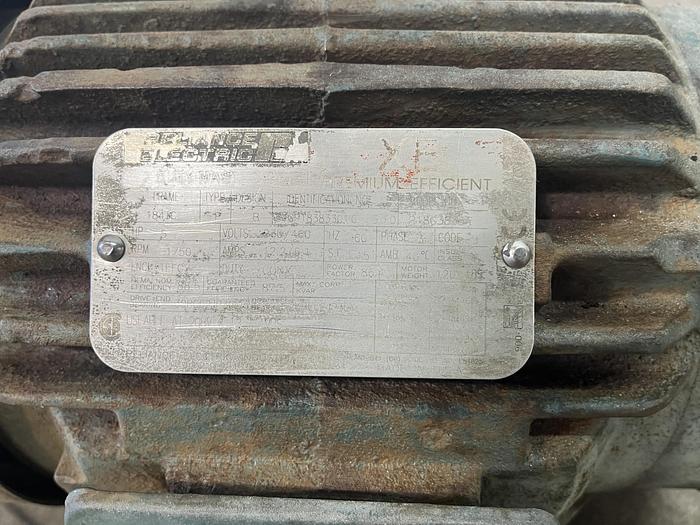 Used Reliance Electric P18G3833A 5 Hp Motor