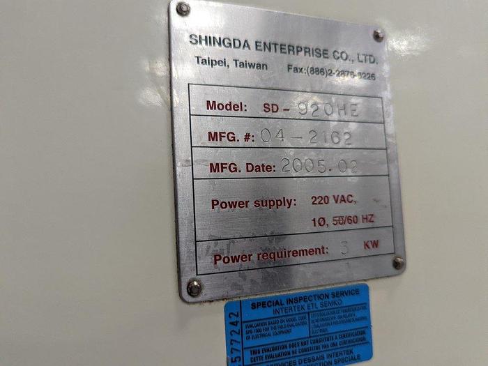 Used Shingda SD-920HE Flow Wrapper