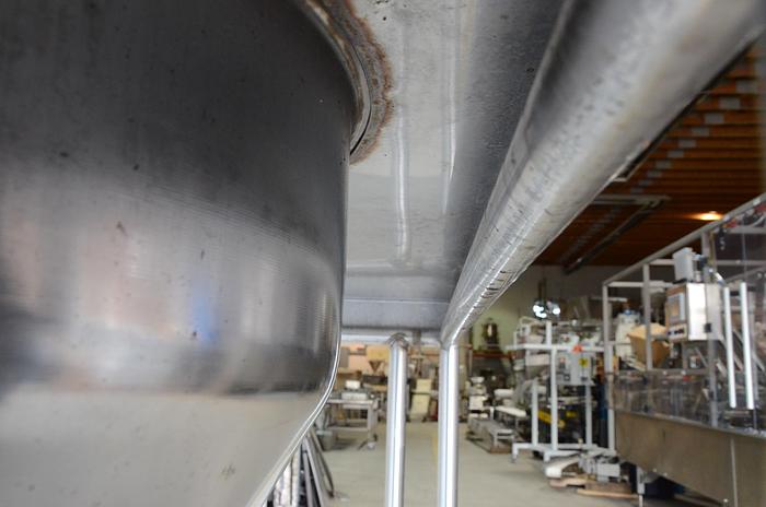 Used Table with Conical Hopper